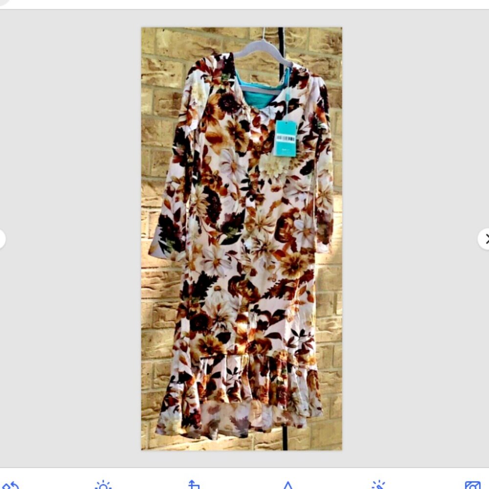 Girl's Fall Long Sleeve Hi Lo Ruffled Dress Ultrasoft Bamboo NWT Posh Peanut